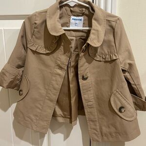 Mayoral tan trench coat